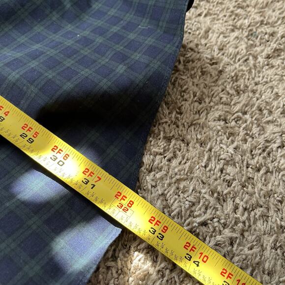 LL Bean Shirt Mens Size 2XL Blue Plaid Long Sleeve Button Down Wrinkle Resistant - Picture 5 of 7